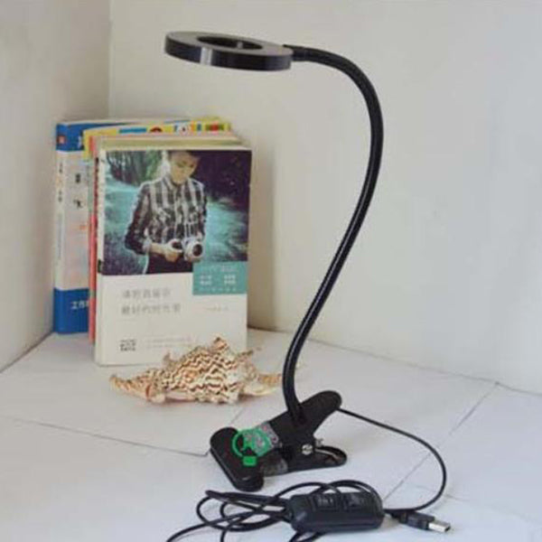 Kreativ simpel USB bukseknap LED læseklip skrivebordslampe