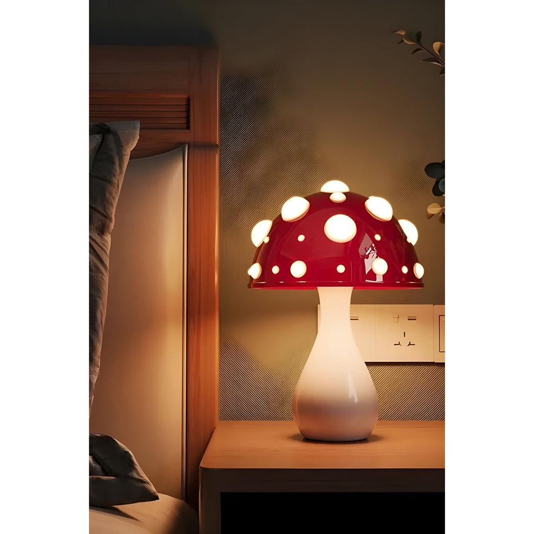 Lampe - Dekorativ Svamp Bordlampe