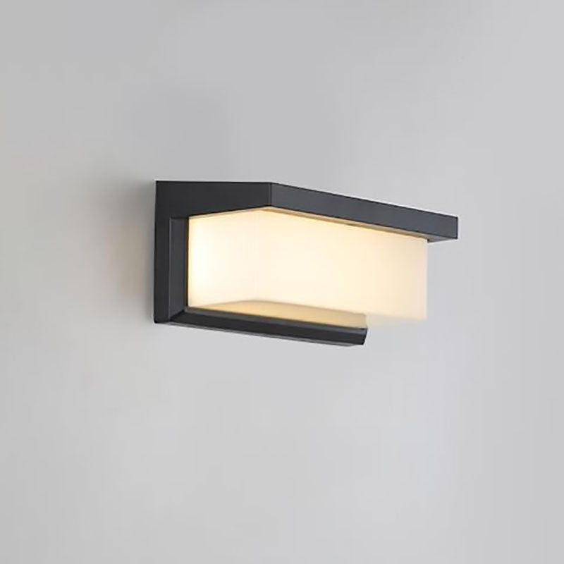 Modern Minimalistisk Solrektangel PC LED Udendørs Væglampe til Udendørs Patio