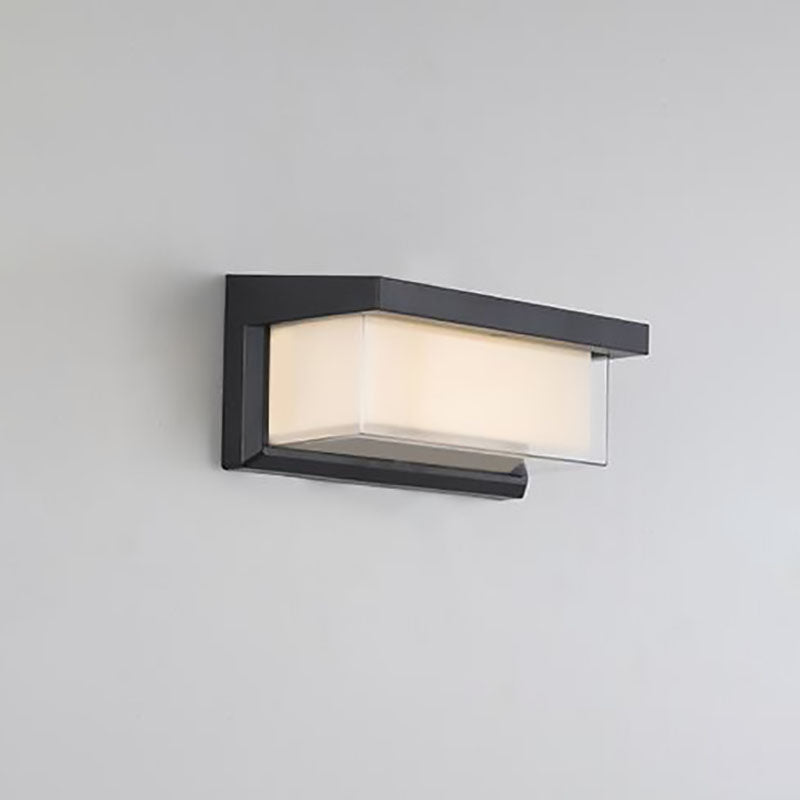 Modern Minimalistisk Solrektangel PC LED Udendørs Væglampe til Udendørs Patio