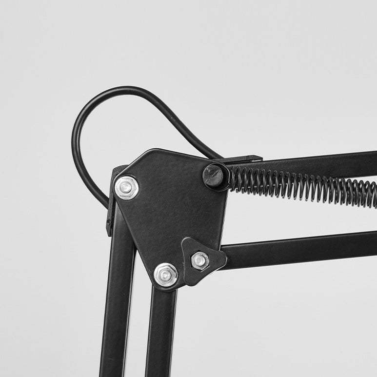 Moderne minimalistisk sammenklappelig bordlampe med lang arm og clip lavet af ABS med 1 lys til soveværelset