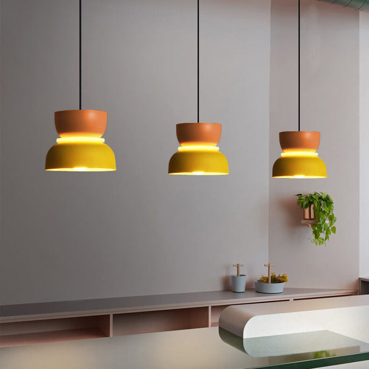 Nordisk farverig Macaron 1-Lys LED Pendel
