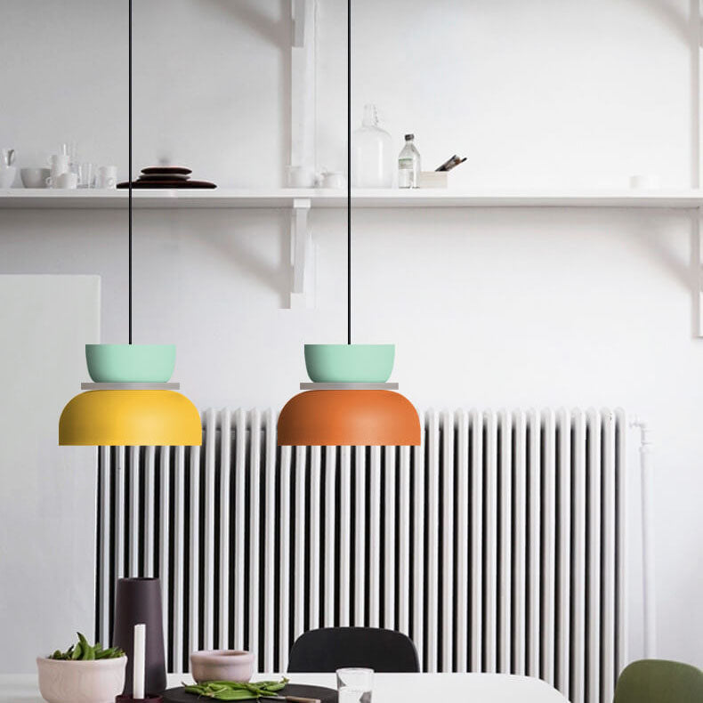 Nordisk farverig Macaron 1-Lys LED Pendel