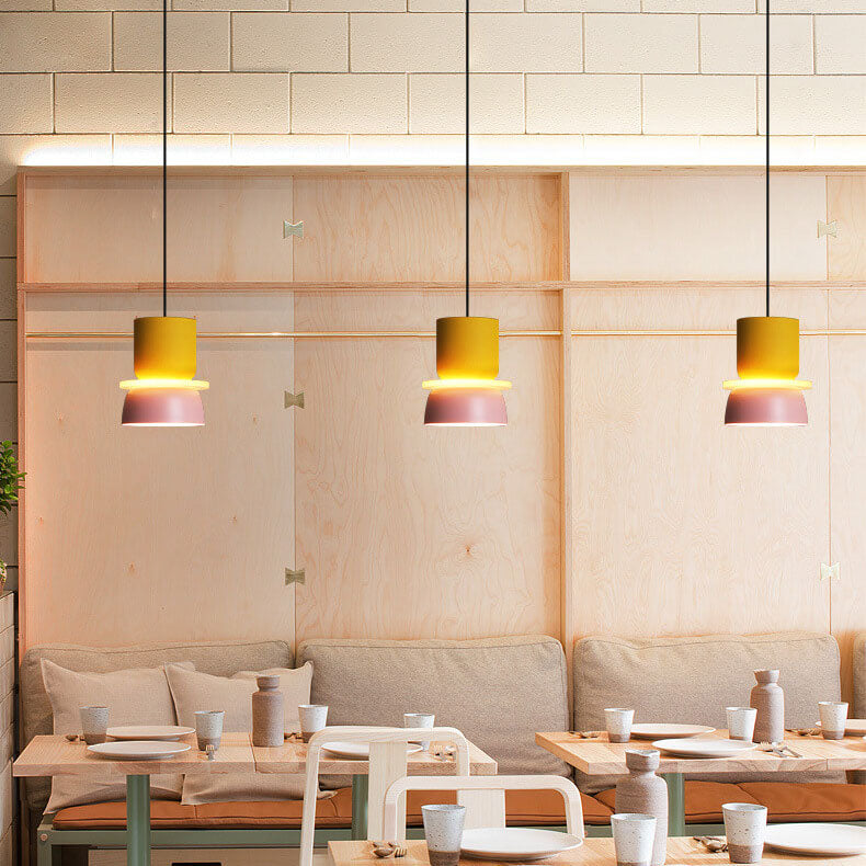 Nordisk farverig Macaron 1-Lys LED Pendel