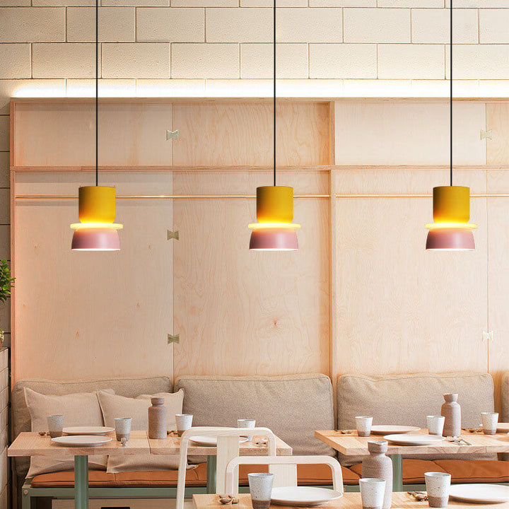 Nordisk farverig Macaron 1-Lys LED Pendel
