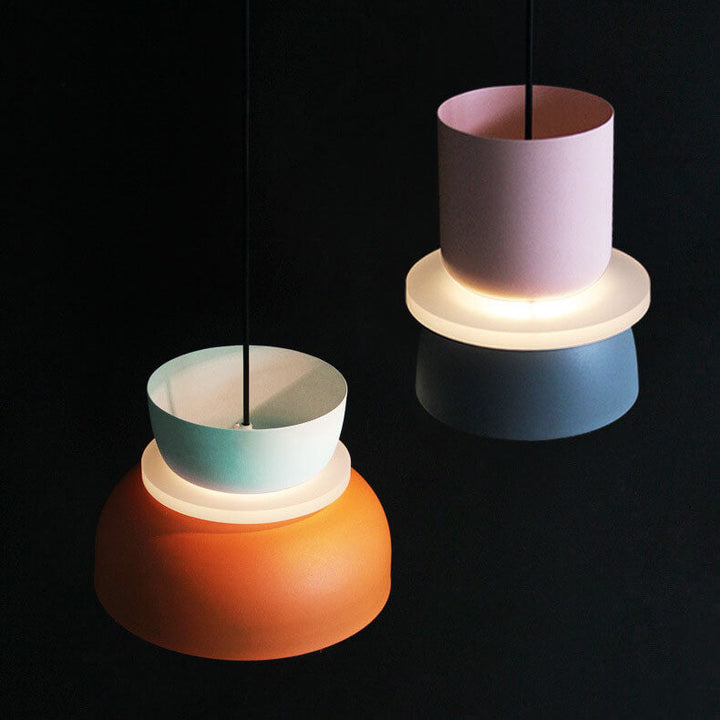 Nordisk farverig Macaron 1-Lys LED Pendel
