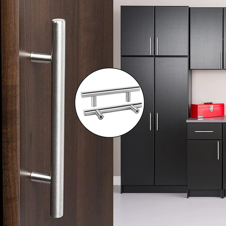 Børstet Nikkel Moderne Rustfrit Stål Skuffe Hardware T-Bar Håndtag