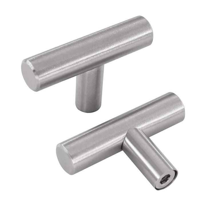 Børstet Nikkel Moderne Rustfrit Stål Skuffe Hardware T-Bar Håndtag