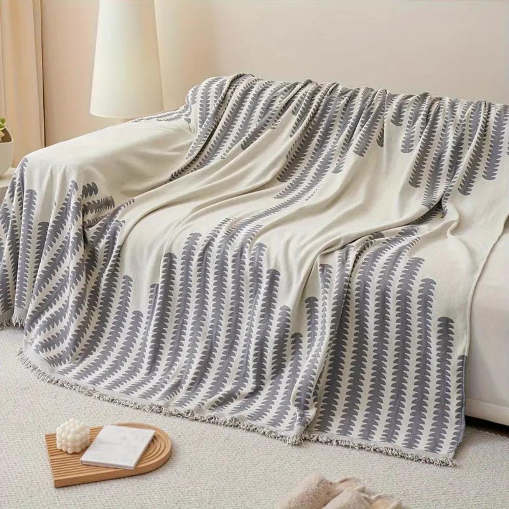Moderne Monokrom Bregne Sofa Betræk