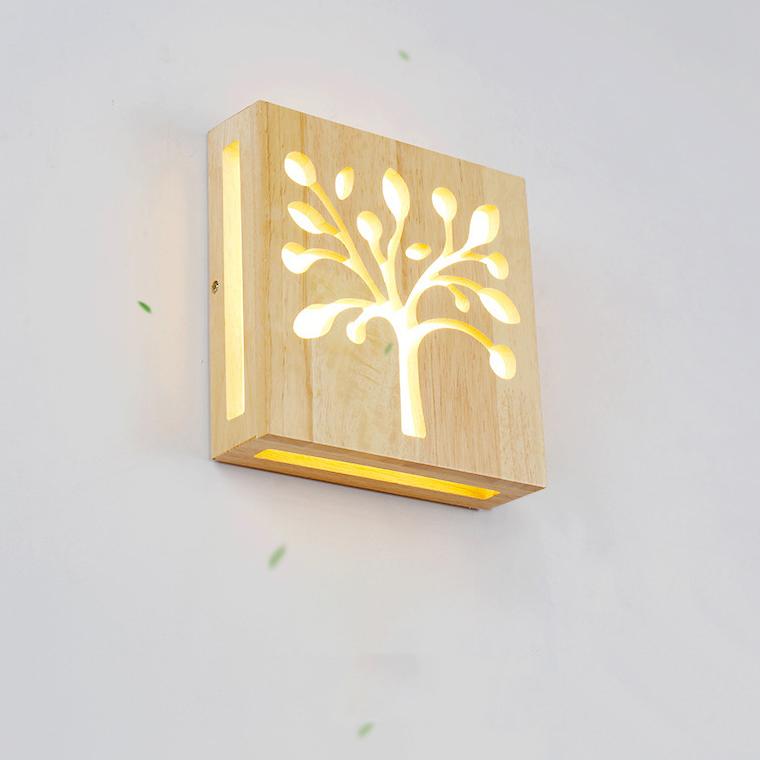 Væglampe - WoodGlow - Elegant LED - Livets essens indendørs og udendørs