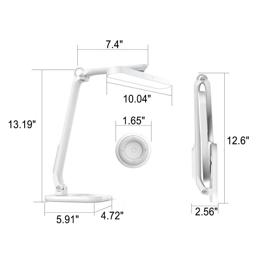 Moderne Studenter Øjenbeskyttelse USB Opladelig Foldbar LED Skrivebordslampe