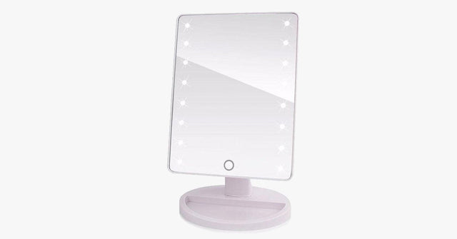 LED Sensor Makeup Spejl med 180-Graders Drejefunktion - Brug det på din måde