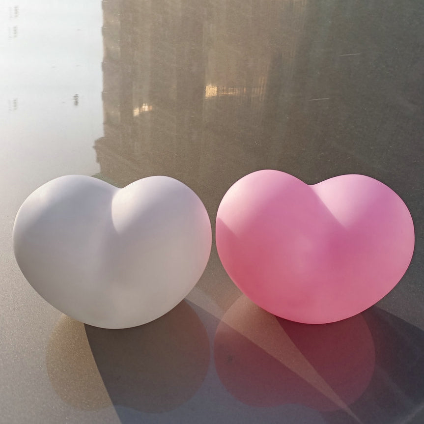 LuvSphere Silikone LED Natlampe | Hjerteformet Design | Bordlampe | Varm Stemningslys | Dekorativ