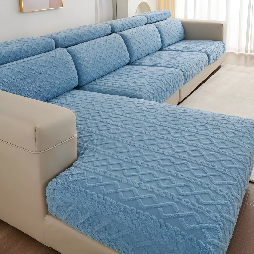 Samt-Sofa cover med diamantmønster – Blødt &amp; Luksuriøst | Perfekt pasform til enhver sofa |