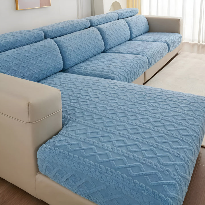 Samt-Sofa cover med diamantmønster – Blødt &amp; Luksuriøst | Perfekt pasform til enhver sofa |