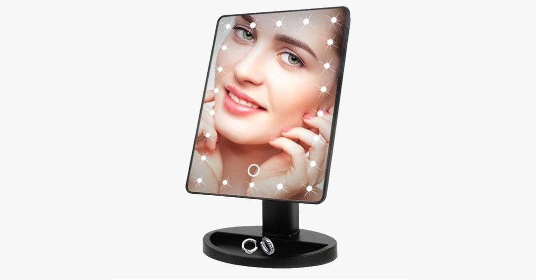 LED Sensor Makeup Spejl med 180-Graders Drejefunktion - Brug det på din måde