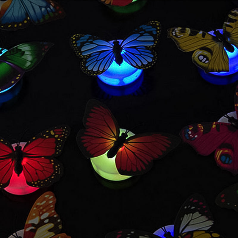 3D LED Sommerfugl Dekoration Natlys