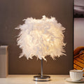 Hvid Cylindrisk Bordlampe Simplicity Enkel Pære Forår Bordlampe