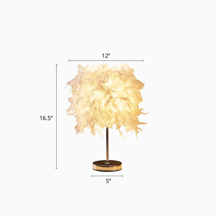Hvid Cylindrisk Bordlampe Simplicity Enkel Pære Forår Bordlampe