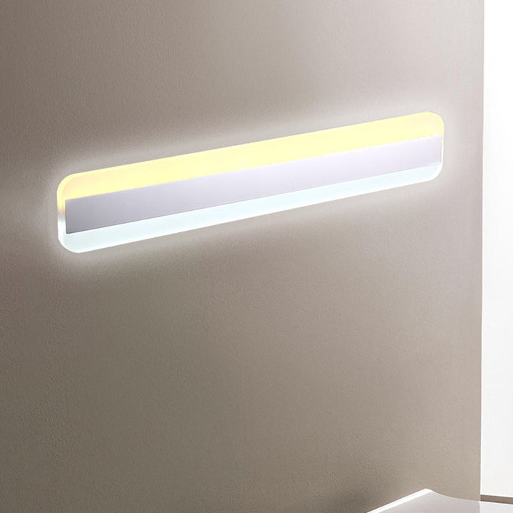 31.5"/39"/47" Bredde lineær makeup spejl lys moderne akryl LED badeværelseslys over spejlet med reflektor
