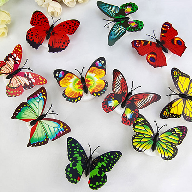3D LED Sommerfugl Dekoration Natlys