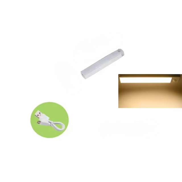 Smart Sensor LED Nattelys - Bevægelsesaktiveret, Dæmpbar & Genopladelig
