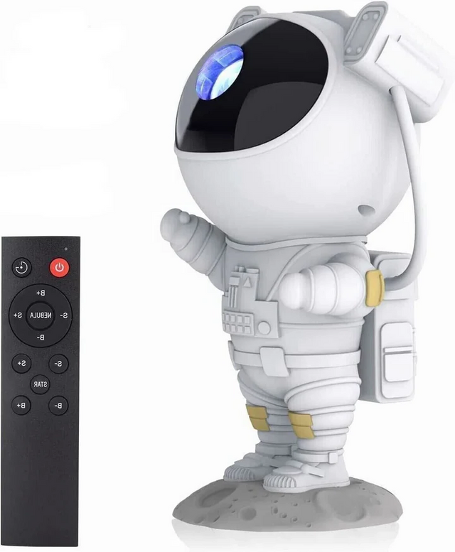 Astronaut Projektor Galakse Stjernehimmel Nattelys