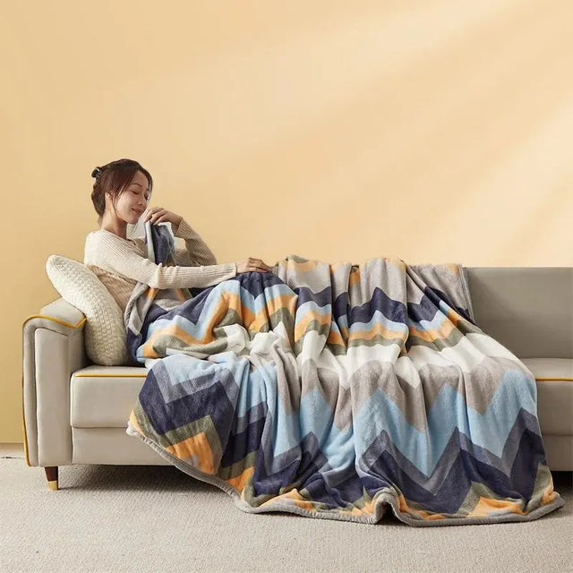 Tykt Flannel Tæppe - FlannelWarm