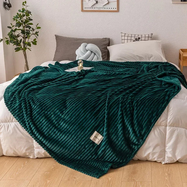 Tykt Flannel Efterårs Tæppe - WarmHaven