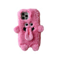 Sjovt Tunge Stikkende Plush Telefon Etui Til iPhone