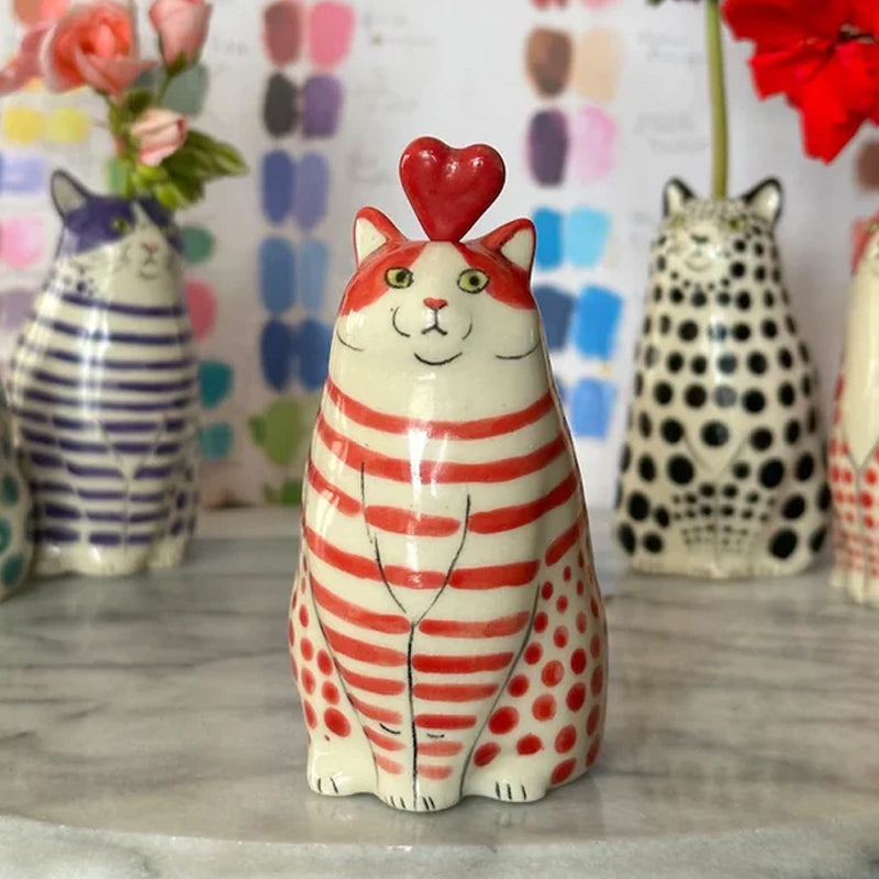 Prikket Kat Vase