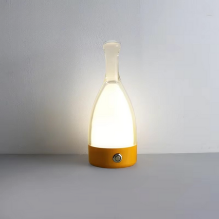 Vinflaske Bordlampe med Bluetooth Højttaler – Genopladelig Moderne Natlampe