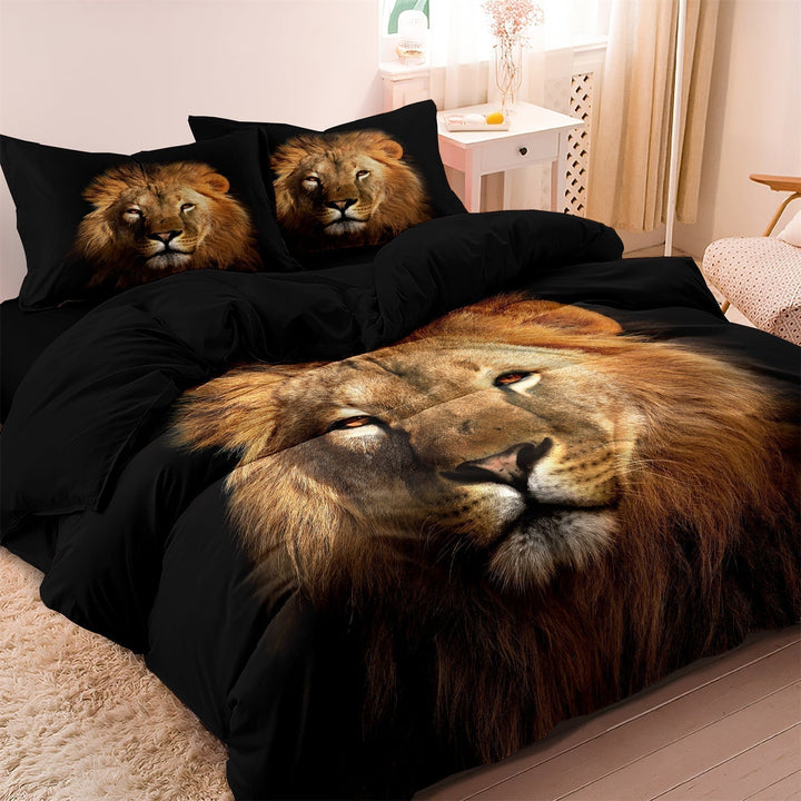 Safari Løveprint Duvet Cover – Afrikansk Vildmark til Dit Soveværelse