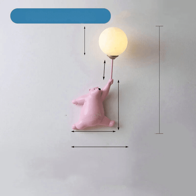 FairyGlow – Tegneserie Væglampe til Børn | Magisk Natlampe med 3D Måne Design