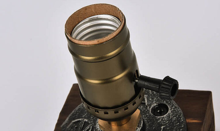 Vintage Industriel Jern Lyspære 1-Lys Bordlampe