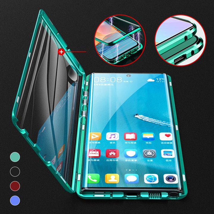 Samsung magnetisk hærdet glas dobbelt-sidet telefoncase