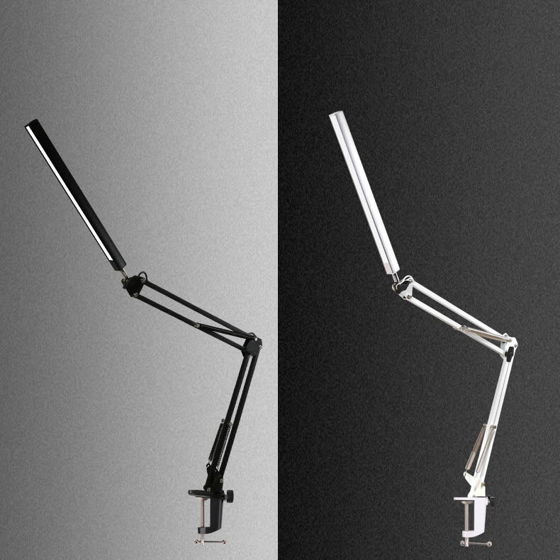 LED Foldbar Lang Arm Klemme Øjensikring USB Læselampe