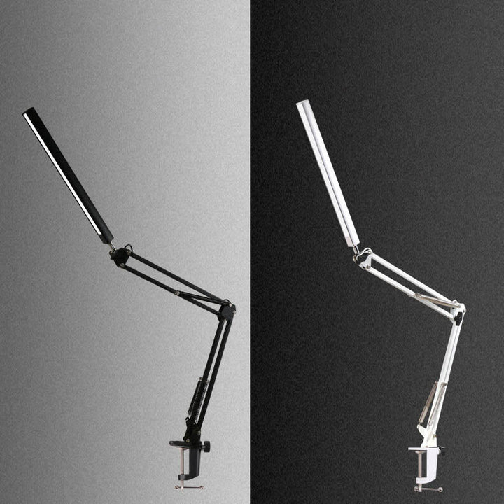LED Foldbar Lang Arm Klemme Øjensikring USB Læselampe