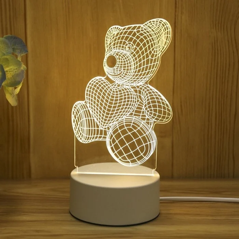3D Nattelys USB