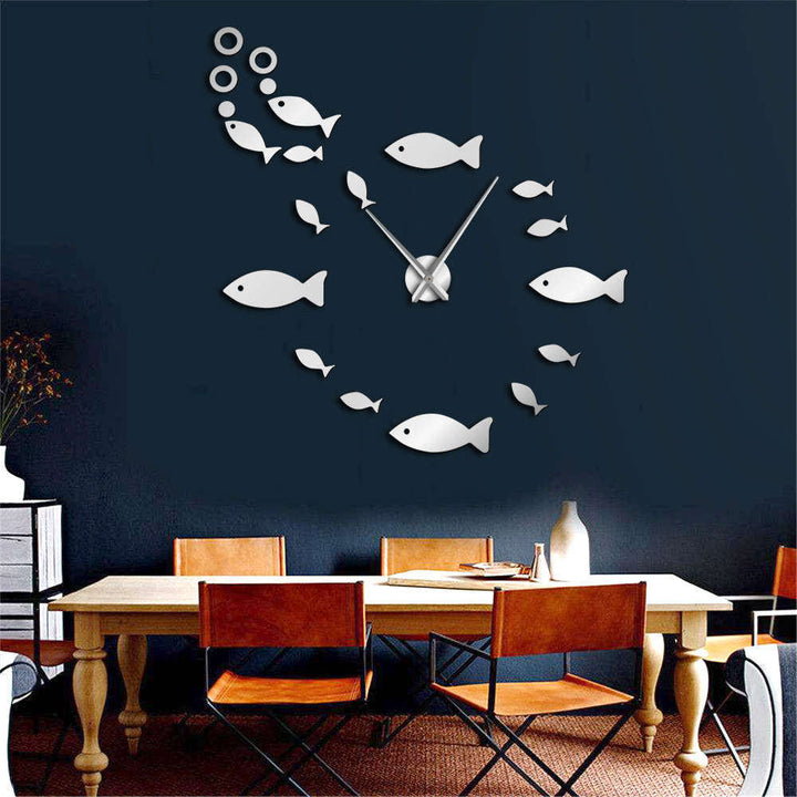 EchoClock - Elegant Spejl Vægdesign