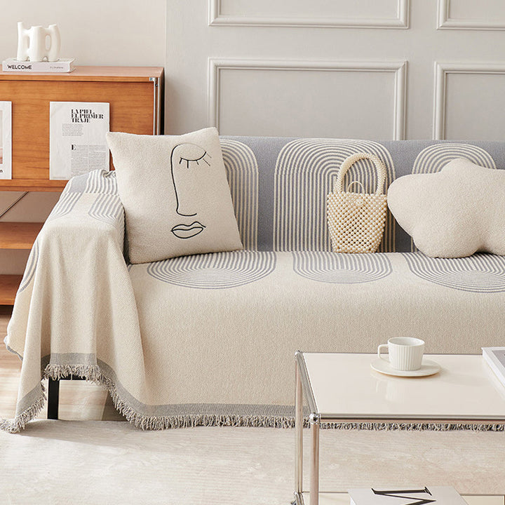 Dobbelt Sidet Chenille Sofa Betræk |