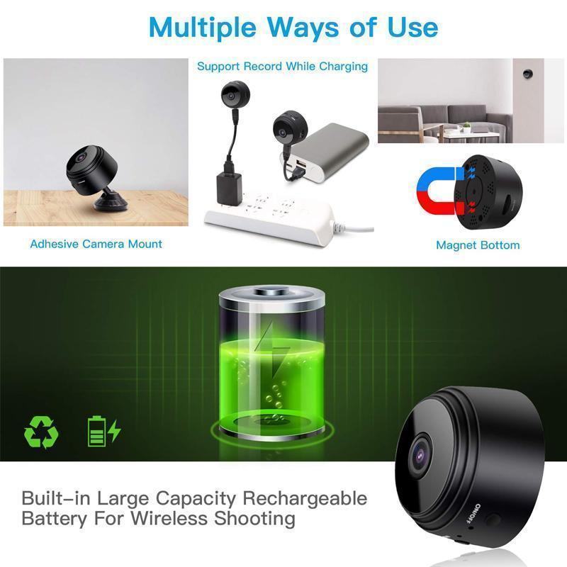 1080p Magnetisk WiFi Mini Kamera - RV Autocamper Bakkamera