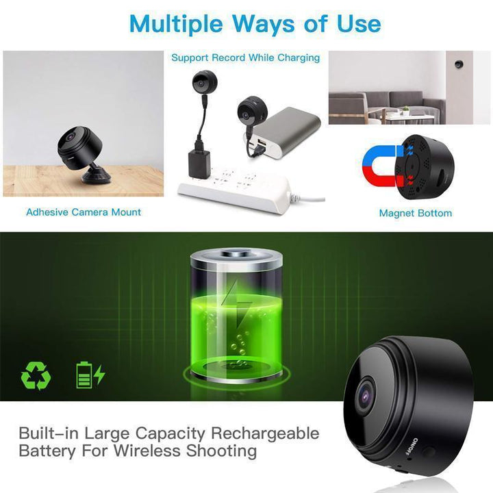 1080p Magnetisk WiFi Mini Kamera - RV Autocamper Bakkamera