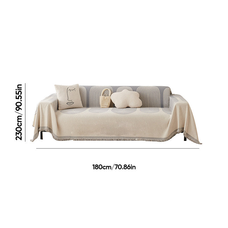 Dobbelt Sidet Chenille Sofa Betræk |
