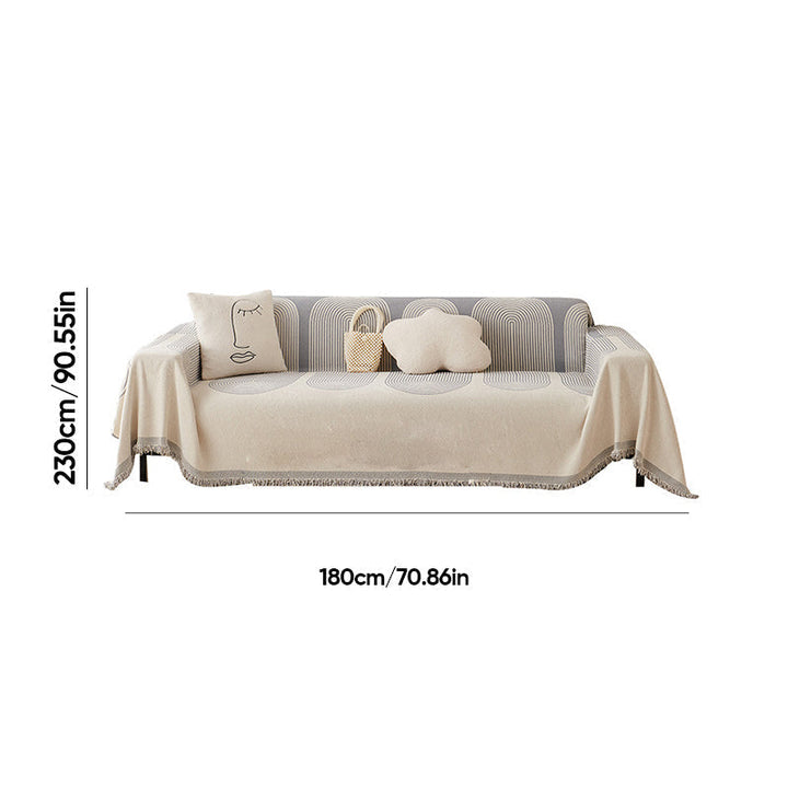 Dobbelt Sidet Chenille Sofa Betræk |