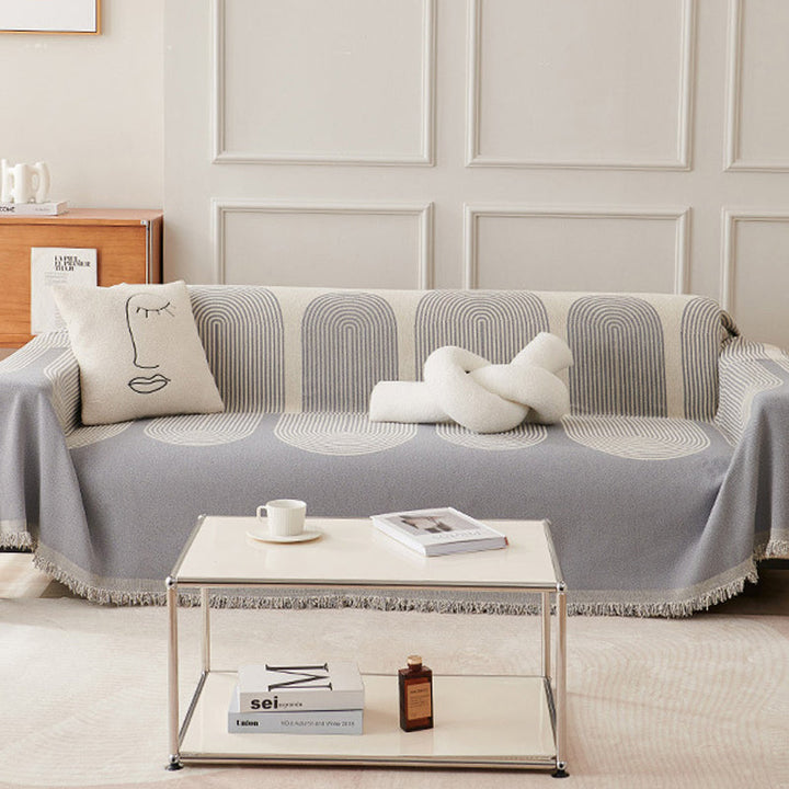 Dobbelt Sidet Chenille Sofa Betræk |