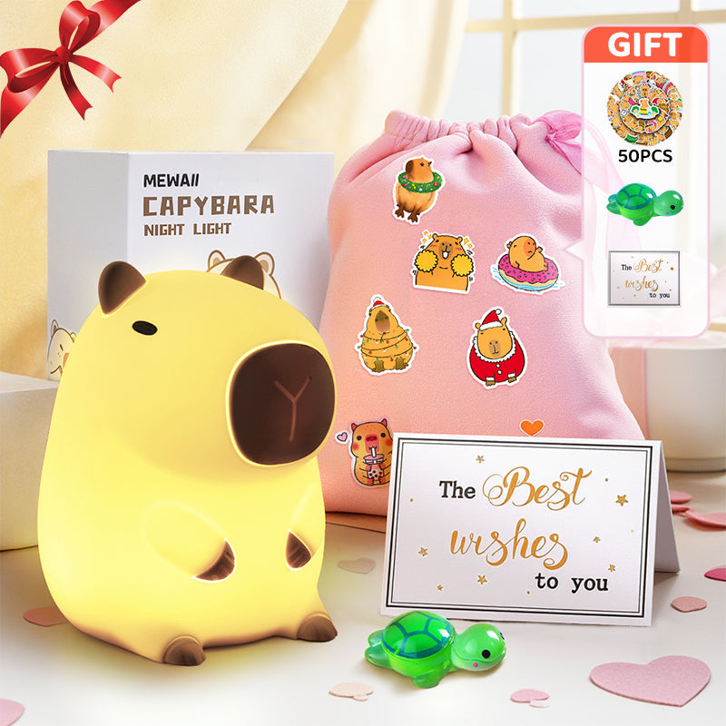 SquishBara | Capybara Squishy Nattelys Ideel Gave til Alle Aldre