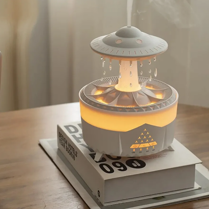 UFO Luftfugter | Ultrasonisk Aromaterapi Diffuser med Fjernbetjening - Grosven