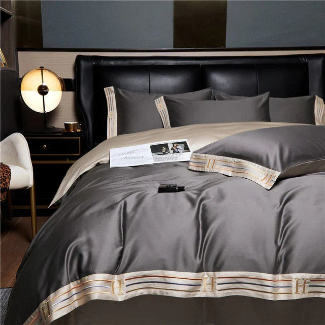 Luksus Satin Sengetøj 4-Piece Sæt - OpulenceSleep