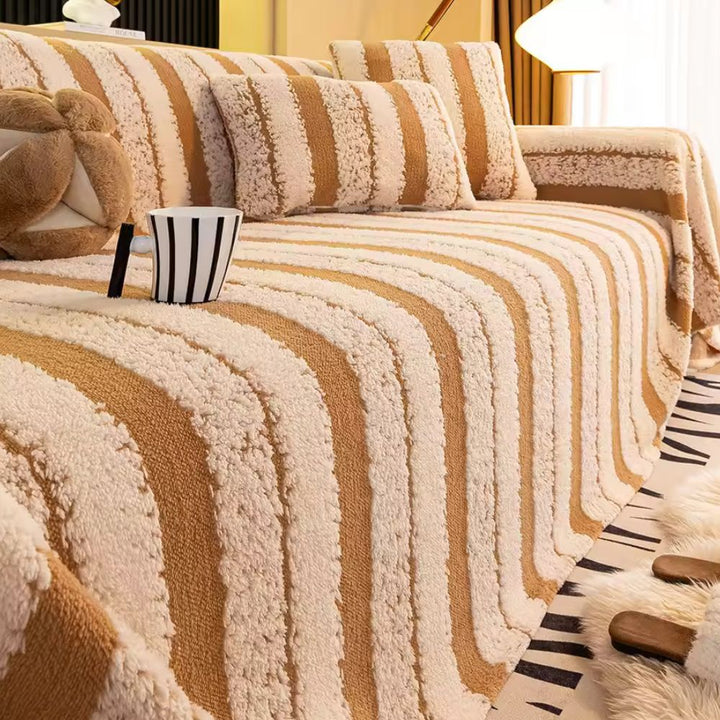 Stribet Haven Sofa Betræk